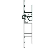 Profile of side door hinge B, anodised (1)