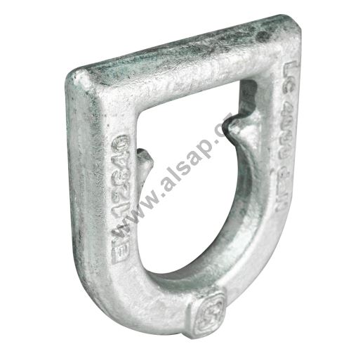 Lashing ring 4 t, forged C45 steel, hot-dip galvanised