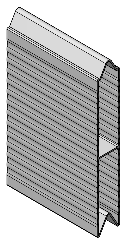 Profil šípový wave pro cs, 110 mm l - hliník