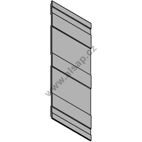 Kick protection profile I 260mm - heavy - thickness 2.8/3.8mm, anodised