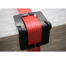 Protective corner of the strap small / corner cover 105x105x135 mm, gray, PE, for strap up (1)