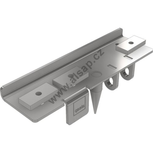 Mounting/connection kit CS 4-square, QCS, FLAT + pillar CS18, rear-right