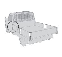 ARMATON sidewall post 300/400/600mm, front left/right, anodized (1)