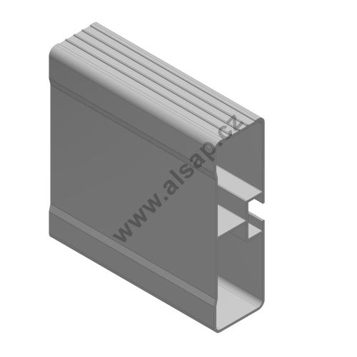 Profile of side underrun protection TL1210XX, 100/30 mm, aluminium, E11 homologation (1)