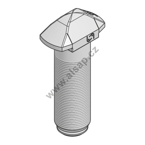 Lock bolt of the interchangeable superstructure beam, 52mm, bolt length 204mm