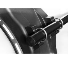 Flat-top plastic mudguard WL (white line), from 260 to 450 mm, inner hole o42 mm, Bawer (5)
