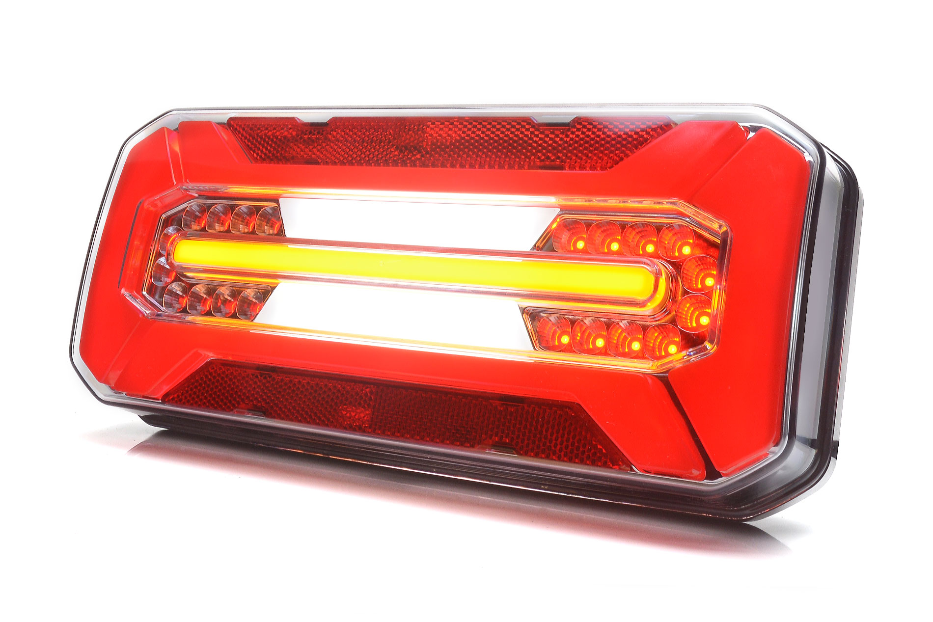 Zadní sdružené světlo led w185, l/p, 306 x 133 x 61 mm, auto