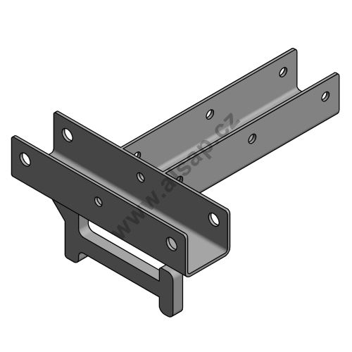 Crossbeam connector P with TOP combi connector, zn
