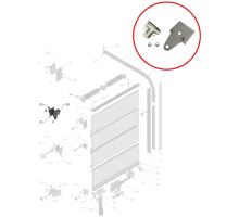 21, 22, 30 - Stainless steel hinge complete - passenger side CC door, FIT roller blind 21, 22, 30 - Stainless steel hinge complete - passenger side CC door, FIT roller blind