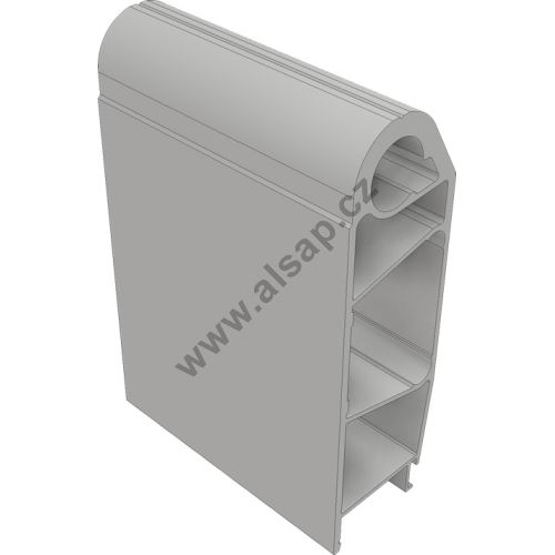 Profil bočnice sklápěče horní 200x60/65mm, s otvorem o30mm