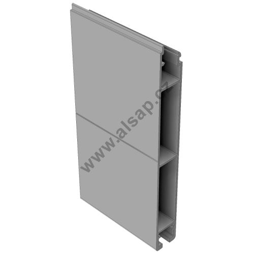 Bottom dropside profile 200mm, HD, reinforced wall, E-Max - (aluminum/anodised) (1)