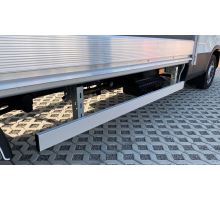 Bracket for side underrun protection, w=55mm, l=430-790mm, Magnelis®, E11 cert., TAKLER (8)