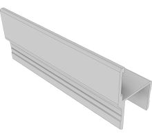 Door profile h 30.5/4.5 offset, anodised