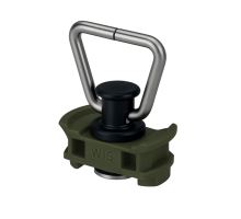 AirLine lashing ring for tracks - green plastic, 500 daN