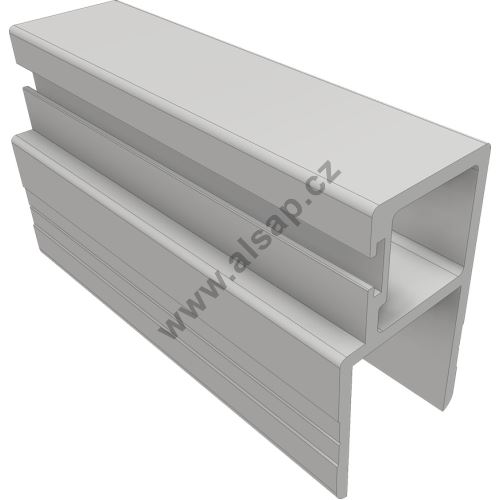 Edging profile 40 mm, for tipper dropside, for sealing