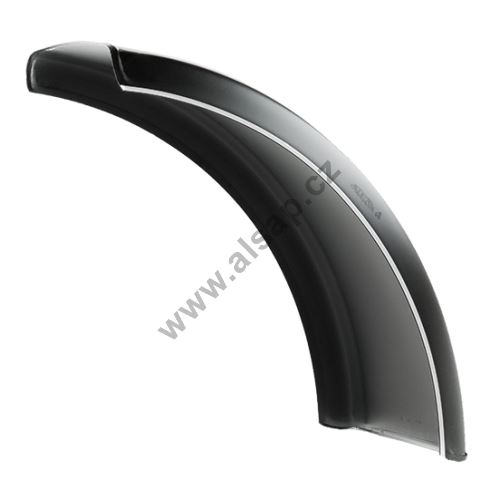 Plastic mudguard 1/,2 WL (white line), 430x700mm, DOMAR DK11