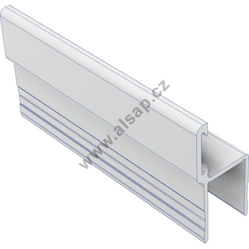 Profile of seal edge h, rear flaps, anodised (1)