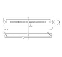 LED Front Position Light White, W36, 237x21x22 mm, 0.4 m cable (2)