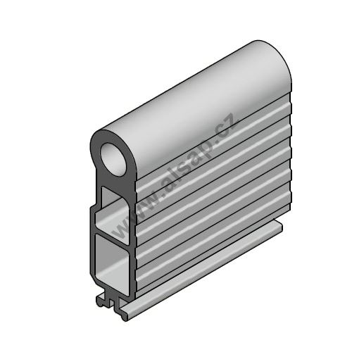 Bridge profile, hinge + center 75 x 30mm aluminum, ALSAP