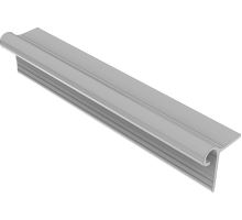 Hinge profile 155° "U" - Upper part with gutter for 25mm panel, anoda Hinge profile 155° "U" - Upper part with gutter for 25mm panel, anoda