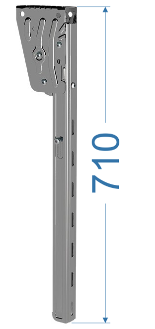 Držák boční zábrany 710 mm, nerez,  s homologací E11, TAKLER