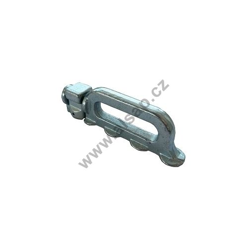 Oko pro AirLine lištu o 20mm, podlouhlé 110 mm, 2500 daN, varianta stříbrná