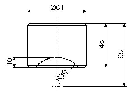 Vložka PVC o 60mm - 5t