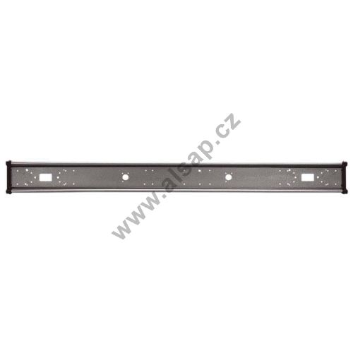 Rear bumper 2300 with end pieces, steel - gray lacquer