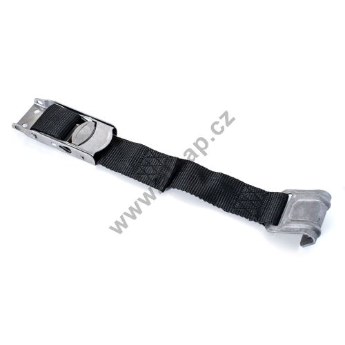 Ratchet for tarp securing with hook - stainless steel - reinforced hook