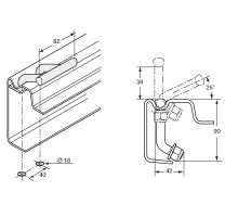 Lashing ring for slotted profile, 2500 daN (1)