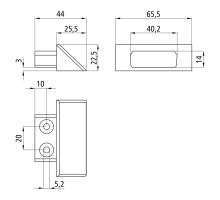 End cap 52x21mm rail (1)