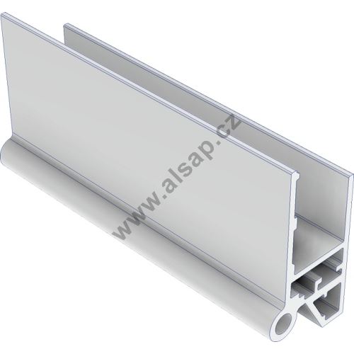 Profile of side door hinge B, anodised (2)