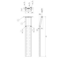 BFS 120 XL Column Extension / Flat, CS, reinforced (1)