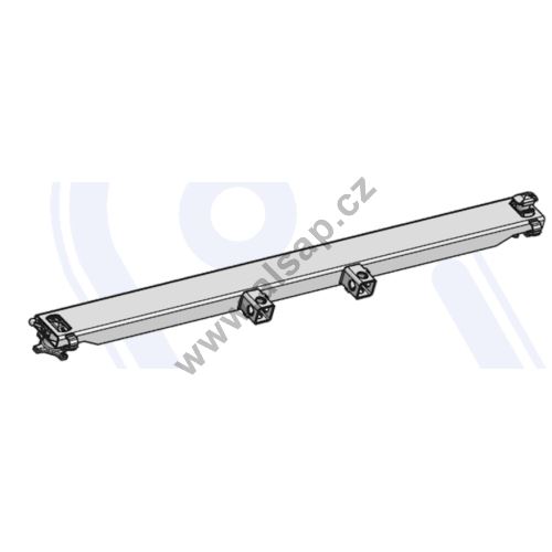 Beam of interchangeable superstructure 200x100 with rollers