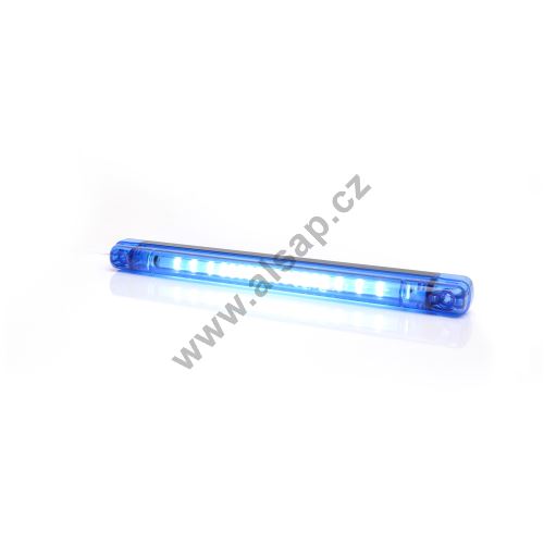 Warning light blue, blue cover, W134 cable 3m