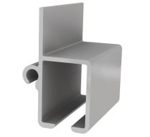 Aluminum guide profile 71.5 × 43 mm