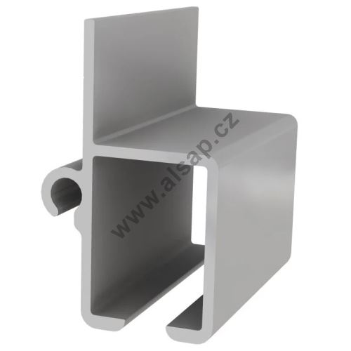Aluminum guide profile 71.5 × 43 mm