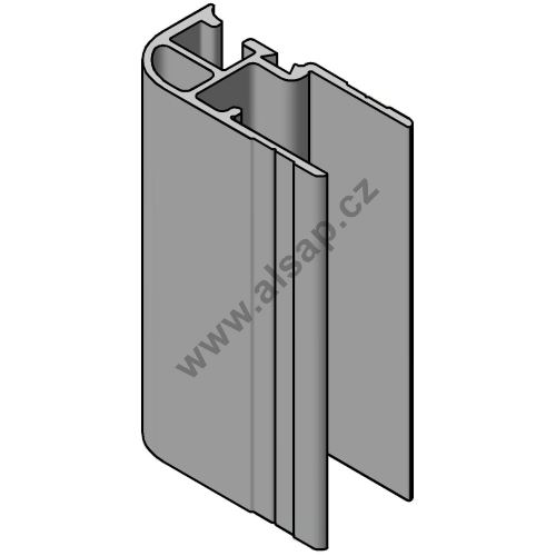 Rear edging profile K20, 25 x 64 mm - (aluminium/anodised)