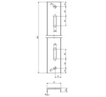 Reinforcement U75x20-500 for CS columns LOW 133 mm - front L+P (1)