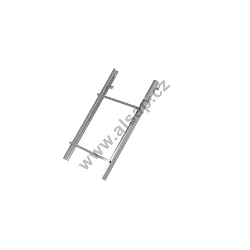 Steel frame for retractable steps 1210/2065 mm, galvanized