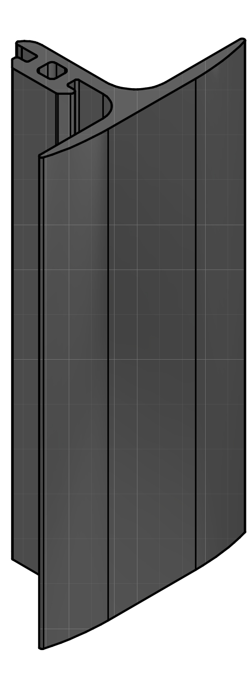 Profil těsnění středu t, epdm , 3150 mm new