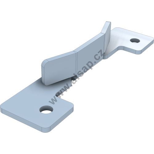 Lock counterpart for aluminum box