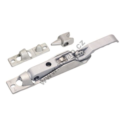 Rear doors lock for o18 mm, PULL, ZnNi / zinc plated