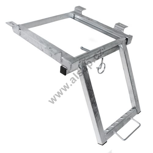 Retractable step, 1 step, hot-dip galvanized (2)