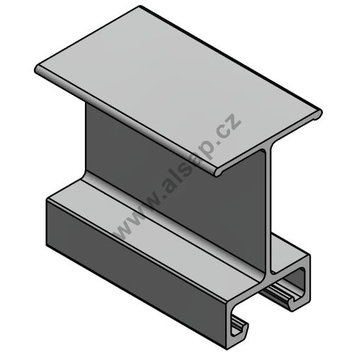 Crossbar profile 90 mm, (aluminium/anodised)