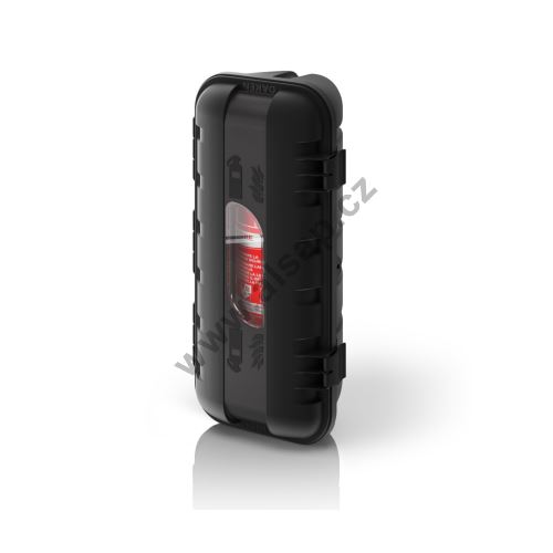 STRIKE box for fire extinguisher HP 6kg - black, 600 x 287 x 220 mm DAKEN