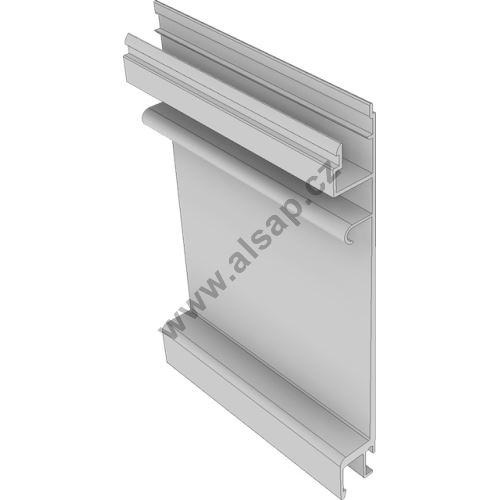 Middle dropside profile 200mm for step, (aluminium/anodised) (1)
