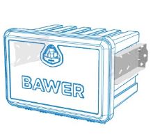 Horizontal toolbox brackets, from 340 - 520 mm, stainless steel (2)