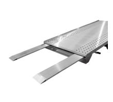 Dvouosý sklopný bržděný autopřepravník, 4500 x 2100 mm, celková hmotnost 2 700 kg (6)