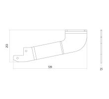 Mounting kit for rear step Peddy, VW Crafter 2017+, Man TGE, LOKHEN (2)